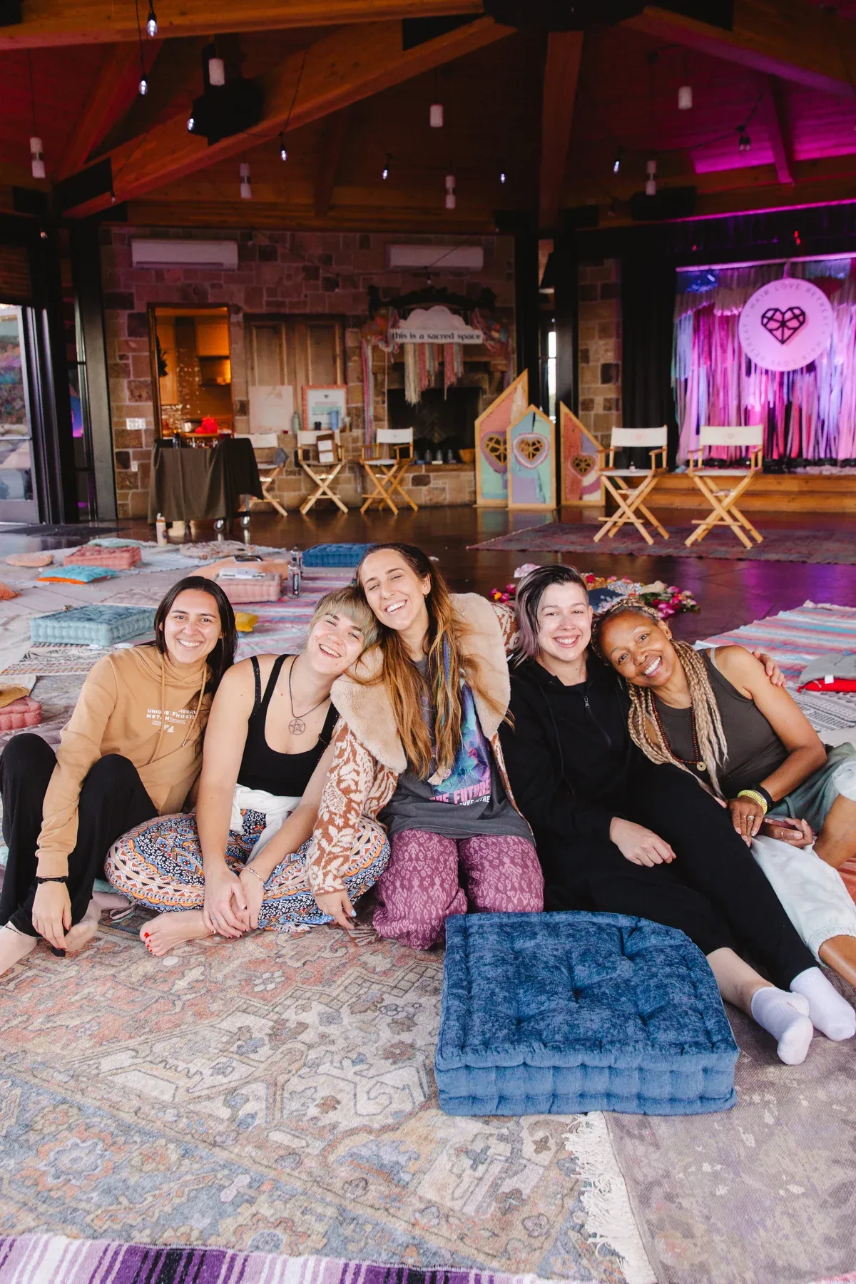 Vitality members gathered together at a circle