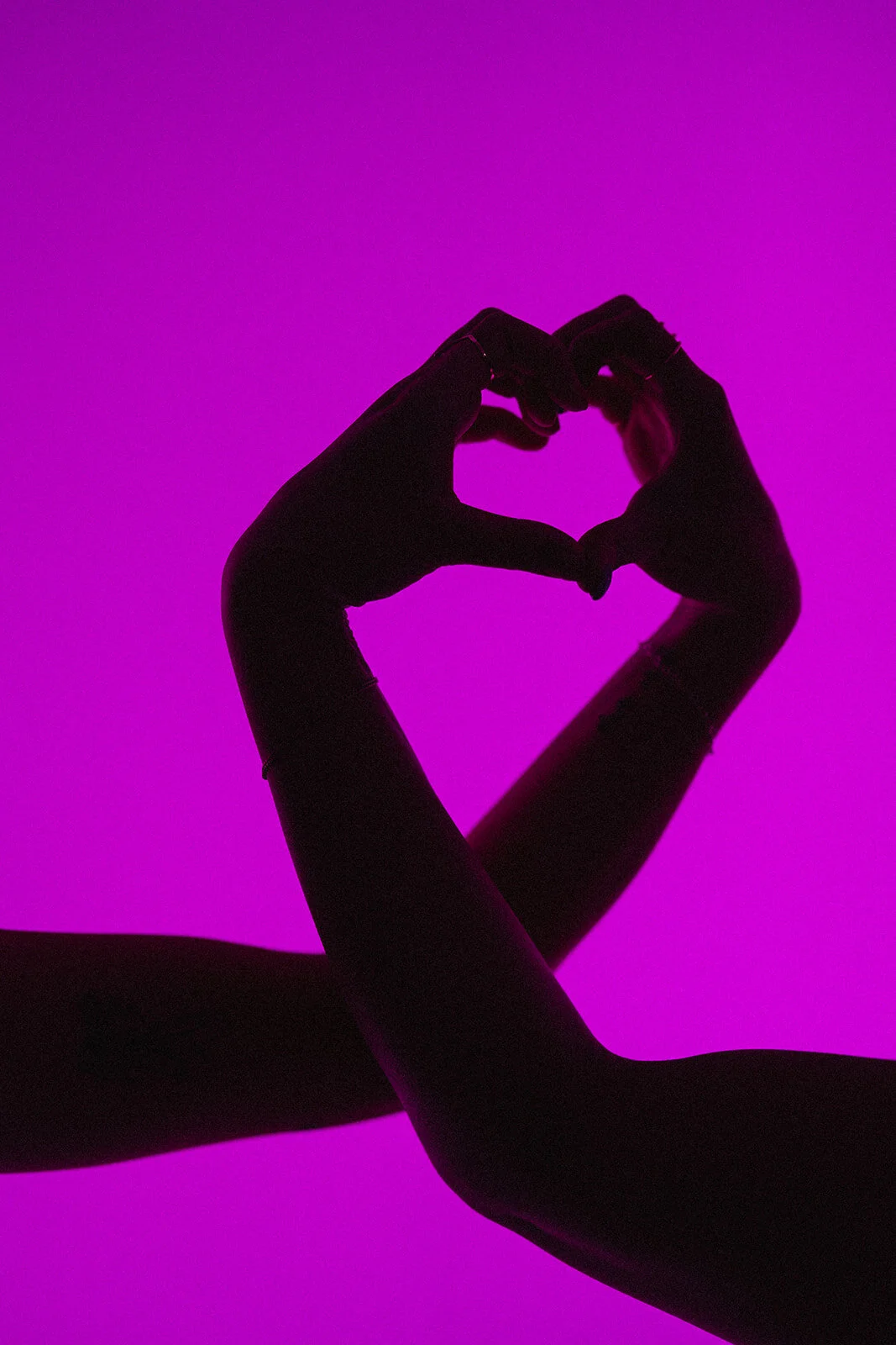Hands making a heart shape